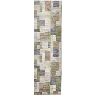Gino Falcone Teppich GINO FALCONE "Corduletta GF-133", bunt (multicolor), B:80cm H:10mm L:280cm, Polypropylen, Teppiche, Teppich, Kurzflor, meliert, moderne Cord Struktur, mit Fransen