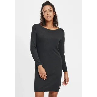Oxmo Strickkleid OXElla 21300566ME Kleid mit Rundhals-Ausschnitt in Grau | Gr.: M