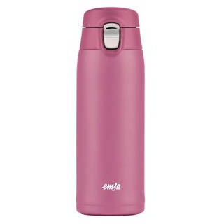 Emsa Isolierbecher Travel Mug Light, 400 ml, hält 8h warm, Edelstahl doppelwandig, rosa