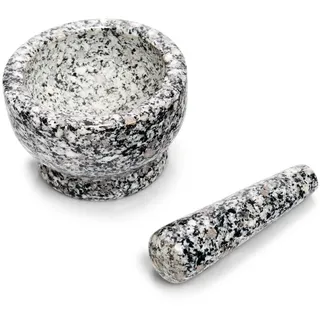 Zeller Mörser mit Stößel Granit Ø 13 x 8 cm grau
