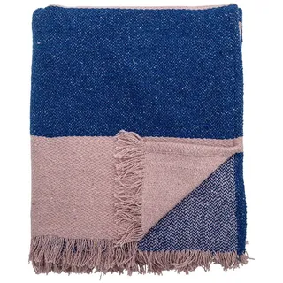 Bloomingville Cadeo Bettüberwurf 160 x 130 cm Blau