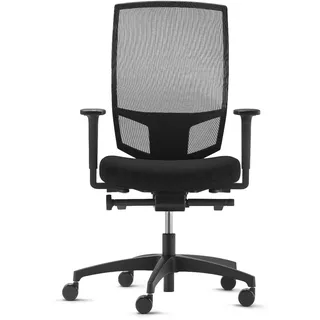 Dauphin @Just AJ5776 EVO schwarz Büro Drehstuhl Homeoffice Netz Lumbalstütze