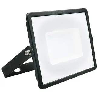 LED Strahler Außenleuchte Terrassenlampe Wandlampe Fassadenleuchte Gartenlampe Außenlampe, Spot schwenkbar, Alu schwarz, 50W 4300lm neutralweiß, LxH 19,8x16,7 cm