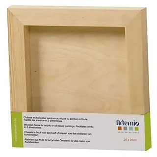Artémio Bilderrahmen Rahmen, quadratisch, 20 cm, Holz-Dekovögel - 20x20 cm