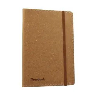 DONAU Notizbuch Recyceltes Leder braun 1350105-02