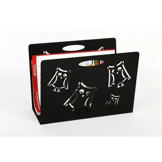 Szagato Zeitungsständer Zeitungsständer SZAGATO Made in Germany Zeitschriftenständer Metall (1 St) schwarz 32 cm x 23 cm x 12 cm