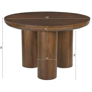 SIT Möbel RONDURA Ø 120 cm braun