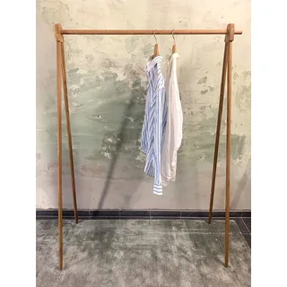 TIDYBOY Kleiderständer aus Holz, Garderobenständer, Garderobe, Clothes Rack und Kleiderstange aus Holz. Designer, Moderner offener Kleiderschrank oder Kleiderregal in Berlin Handgemacht Eiche Geölt