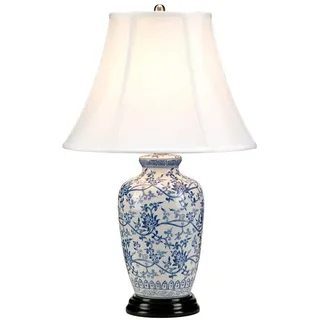 Elstead Lighting Blue Ginger Jar Blau Weiß