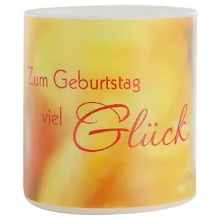 Lampionkerze Zum Geburtstag viel Glück 8 cm