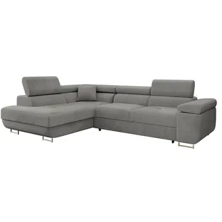 Mirjan24 Ecksofa Torezio Grau 5-Sitzer