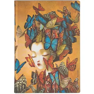 Notizbuch Madame Butterfly Midi Liniert