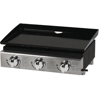 Habitat et Jardin Plancha 3 Brenner 7,5 kW Edelstahl/Metall/Stahl Grau