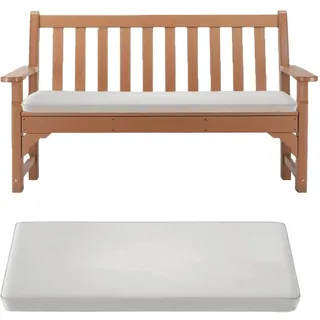 AZMAHT Bankauflage wasserdichte Sitzkissen Für Garten,Schaukel,Terrasse Bankauflage Outdoor Wetterfest FüR Gartenbank, Wasserdicht Bankkissen Gartenbankauflagen,Weiß,60X60X5cm