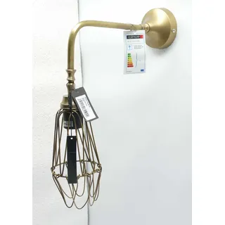 Colmore Lampe Wandlampe Leuchte Fackel Metall Gold-/Messingfarben 3/21-7