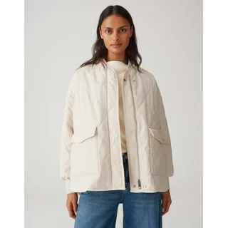 OPUS Winterjacke HELLSY mit Steppung Weite Passform, leicht ausgestellter Schnitt, überschnittene Schulter weiß 40