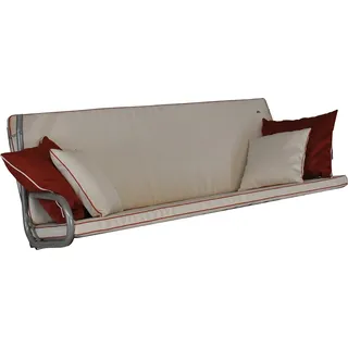 ANGERER Freizeitmöbel GmbH Hollywoodschaukel Auflage Elegance Style - passend für viele 3-Sitzer Hollywoodschaukeln - Schaukelauflage Made in Germany (Creme)