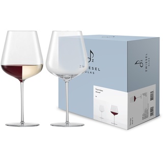 Zwiesel Glas Allroundglas Vervino (2-er Set), edle Weingläser für Rot-, Weiß und Schaumwein, spülmaschinenfeste Tritan-Kristallgläser, Made in Germany (Art.-Nr. 122171)
