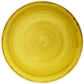 Churchill Stonecast -Coupe Plate Teller- Durchmesser: Ø26,0cm, Farbe wählbar (Mustard Seed)