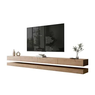 lookway SKY TV-Lowboard 280 cm Beige Holzwerkstoff