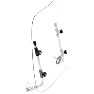 UZMAN -Universal Windschild Windschutz Windabweiser Windschutzscheibe Windschutzglas Moped/Mofa/Scooter/Quad/Roller Anbauteile Zubehör (KURZ)