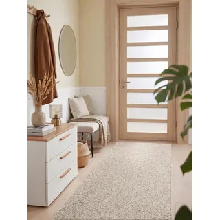 ELLE DECORATION Rocco Teppichläufer 80 x 240 cm Creme/Beige/Weiß