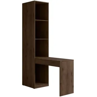 Raumhirsch Furniture Standregal, Walnuss, Holzwerkstoff, 47x221x146 cm, Schlafzimmer, Schminktische
