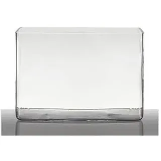 HAKBIJL GLASS Rechteckige Glasvase 20X16 H14