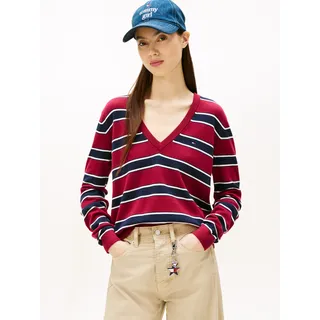 Tommy Hilfiger V-Ausschnitt-Pullover mehrfarbig S