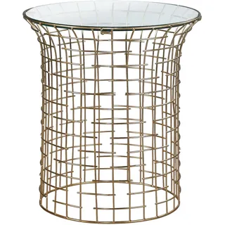 WOMO-DESIGN Leeds Gold Glas 40 x 40 x 45 cm