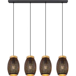GLOBO Narri 4-flg. 15 cm gold schwarz