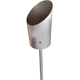 Gartenfackel Toilettenpapier-Fackel Klopapier-Fackel Edelstahl V2A geschliffen
