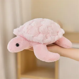 Herfair Schildkröten Plüschtier Kuscheltier, Schildkröten Stofftier Schildkröten Plüsch Spielzeug Plüschpuppen Weich Kissen Geschenk Kinderspielzeug (38cm,Rosa)