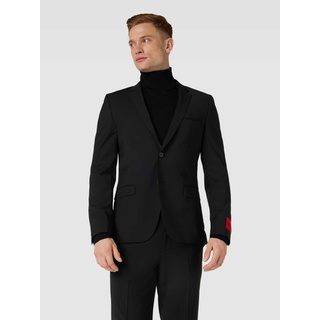 Extra Slim Fit Anzug aus Schurwoll-Mix Modell 'ARTI/HESTEN', Black, 44