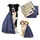 4-tlg 2x x cm 2x 90 x 50 cm beige/blau
