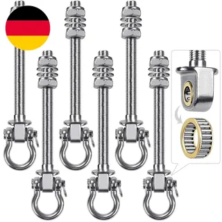 Benelabel 6Er Schaukelhaken Lager, 225Mm Hängematte Befestigung Holzbalken M10 S