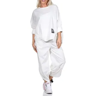simaranda Jogginganzug Damen Jogginganzug 6171 36-42 Weiß weiß