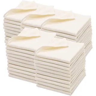 ZOLLNER 50er Set Reinigungstücher 80% Baumwolle, 20% Polyester, Weiß