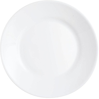 Arcoroc Opal Restaurant Teller mit breitem Rand, 195 mm, Weiß, 6 Stück