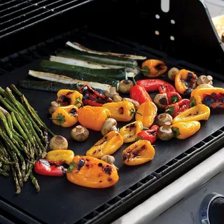Grillmatten dauer antihaft BBQ Fettarmes Grillen Matte Bratfolie Unterlage Backm
