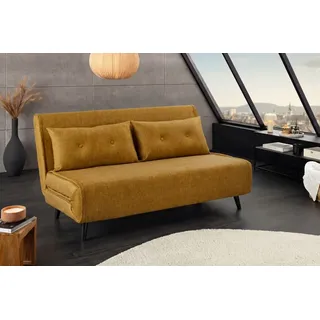 riess-ambiente Relaxsessel SMART MULTIFUNCTION 140cm senfgelb - Samt, Bettfunktion, FSC (Einzelartikel, 1-St), Ausziehbarer Schlafsessel - ideal für Arbeits-, Wohn- und Gästezimmer gelb