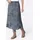 Plisseerock A-Linien-Rock Blau/Beige 48