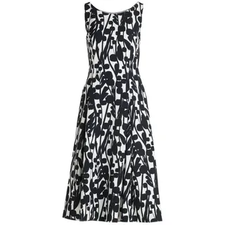 Vera Mont Cocktailkleid mit Print Weiß/Dunkelblau,46