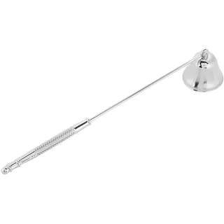 Emoshayoga Hornförmiger Kerzenlöscher - 1 Stück Stilvoller Glockenförmiger Kerzenlöscher aus Edelstahl, Kerzenabdeckung, Kerzendochtabdeckung(Silber)