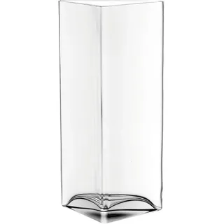 Leonardo Centro Vase Dreieck, B/H/T: 18,3/34/10 cm, handgefertigtes Klarglas, 046942