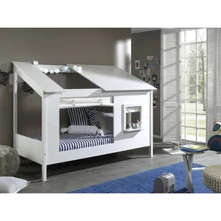 Vipack Hausbett Baumhaus 90 x 200 cm Kiefer lackiert weiß