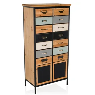 hjh living Continento 60 x 34 x 123 cm Mehrfarbig