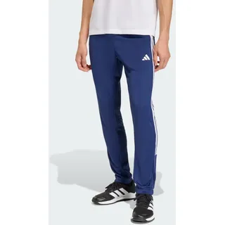 adidas Workout Essentials All-Set 3-Stripes Jogginghose Dunkelblau/Weiß S