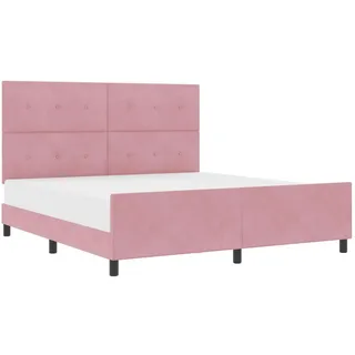 vidaXL Boxspringbett 180 x 200 cm Rosa