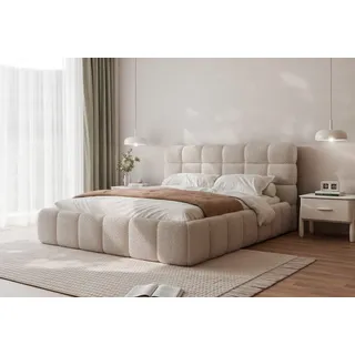 yourhouse24 Bubble 180 x 200 cm Beige/Grau/Weiß